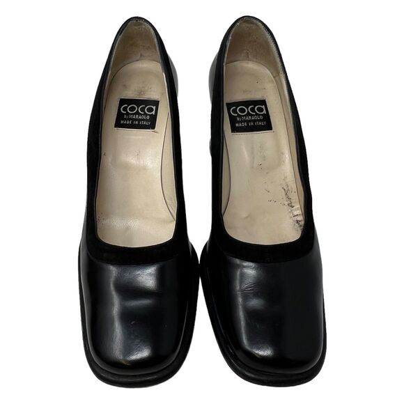 Vintage Coca by Maraolo‎ Career Workwear Black Heel Black Pumps Heels 6B - Picture 5 of 8